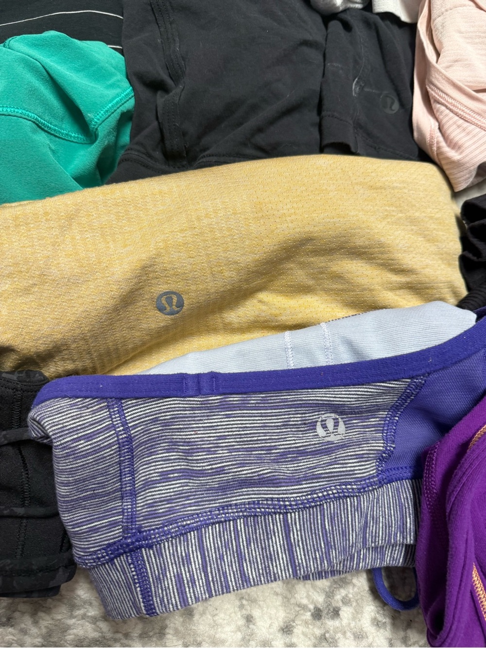 Lululemon Flawed Activewear Lot – 11 Pieces Mixed Sizes Tanks, Tops, Sports Bras - Picture 8 of 9